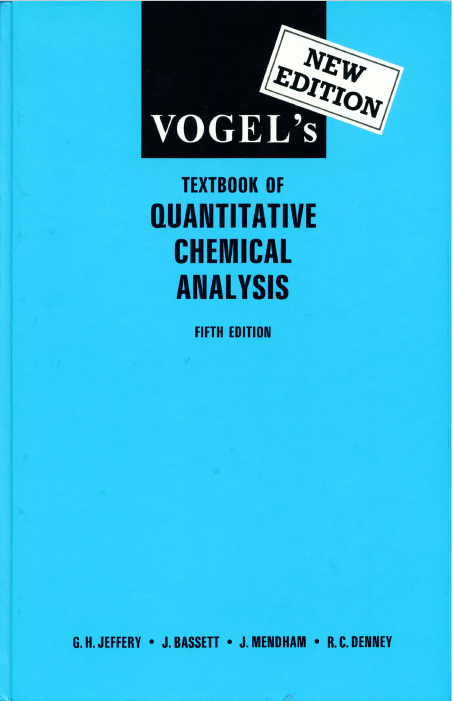 Vogel's Text Book of Quantitative Chemical Analysis 5th Edition.png