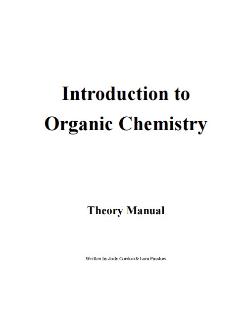 Introduction to Organic Chemistry Theory Manual By Judy Gordon.jpg