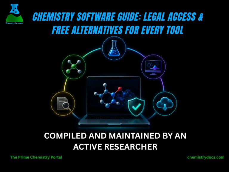 Chemistry Software Guide 2026: Legal Access & Free Alternatives for Every Tool